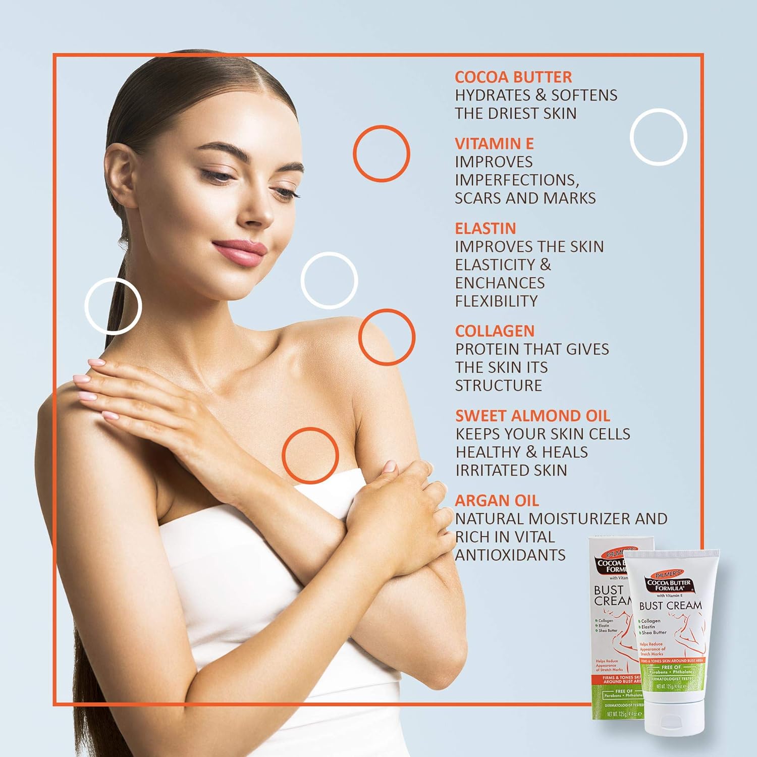 Palmer's Cocoa Butter Formula With Vitamin E Bust Cream - 125gm - Image 2