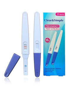 Clear & Simple Pregnancy Test Sticks 2 Strips