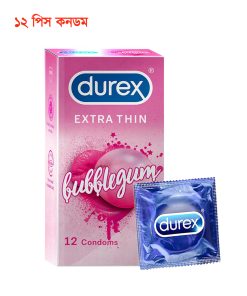 Durex Bubblegum Flavoured Extra Thin Condom 12 pcs