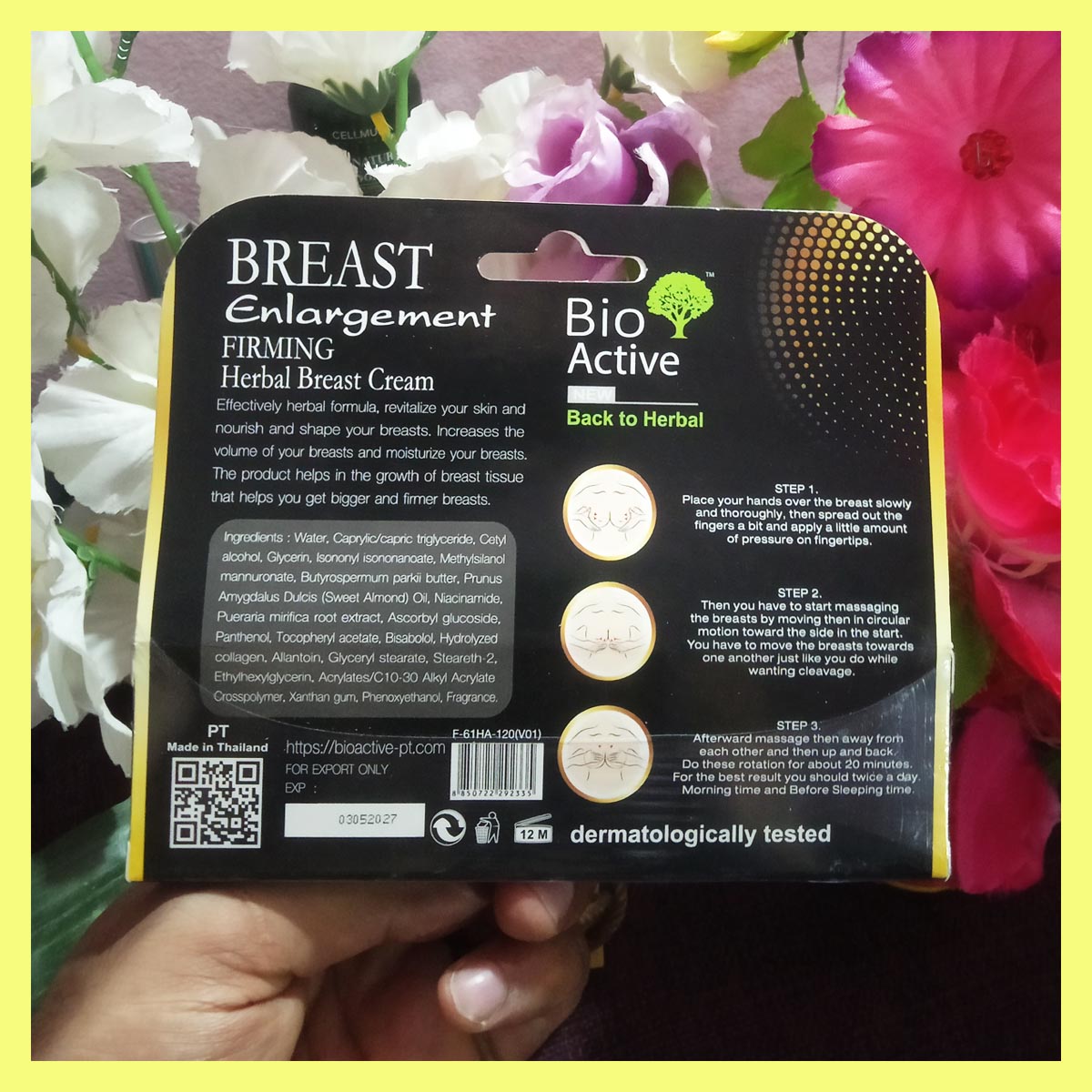 Bio active Womens Breast Inlargement Herbal Cream 40g - Image 5