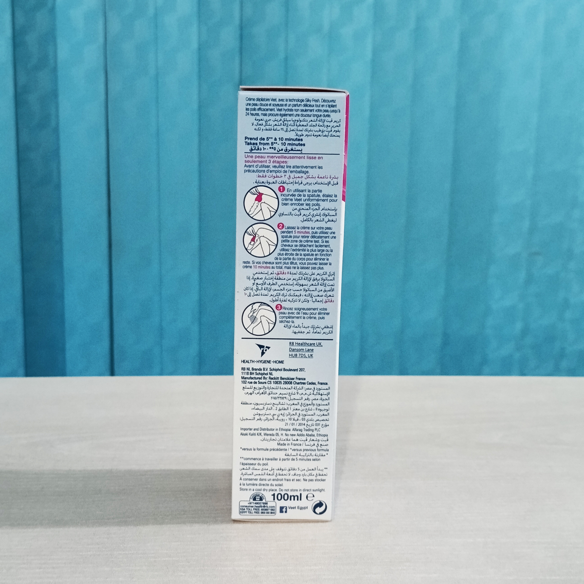 Veet Silky Fresh Hair Removal Cream For Sensitive Skin 100g - Image 3