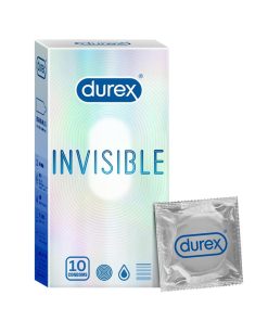 Durex Invisible Extra Thin Real Feel Condoms 10pcs