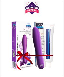 Durex Play Multispeed Vibrator 6.5 inch With jelly 50g Combo