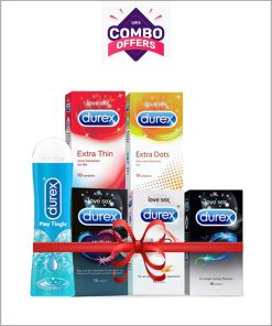 Durex 50 pcs Condom With100ml Gel Combo