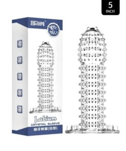 ₀̷₃̷Funda Crystal Sleeve Silicone Base Spike Magic Condom