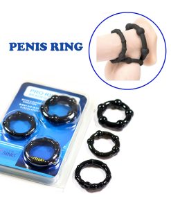 Stay Hard Penis Stronger Dotted Cock Ring 3 pcs Pack