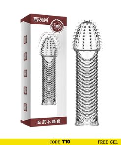 Funda Crystal Gripped Dragon Condom 6 inch