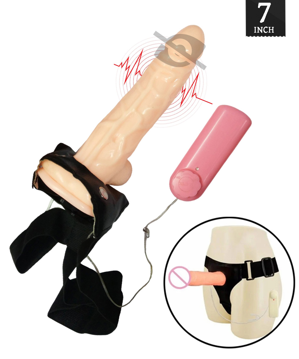 ₀̷₁̷Warior Vibretor Strong Belt Condom 7 inch