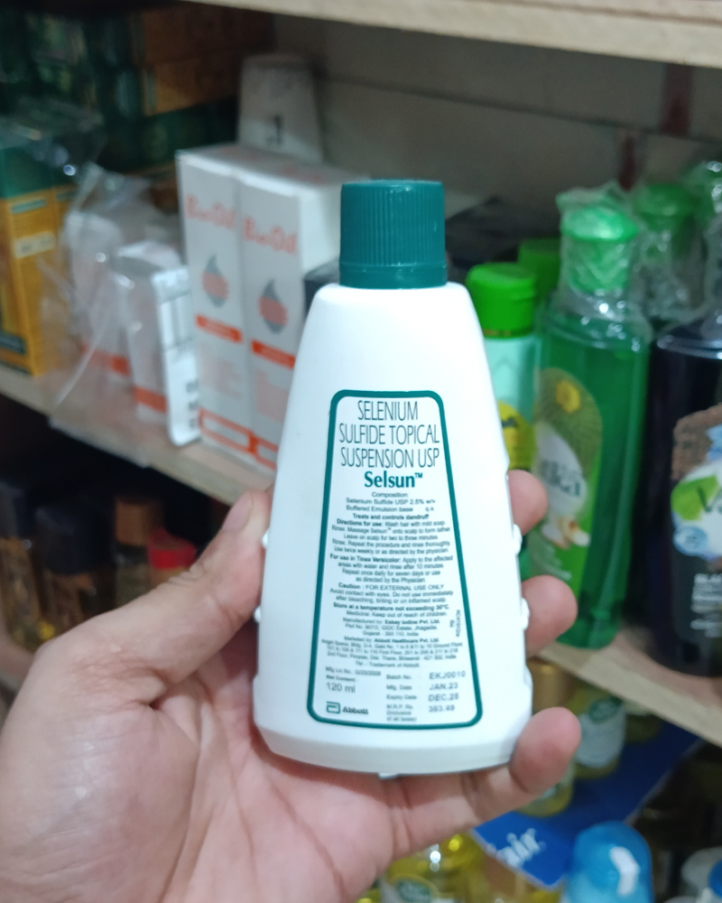 Selsun Suspension Anti Dandruff Shampoo 120 ml - Image 5