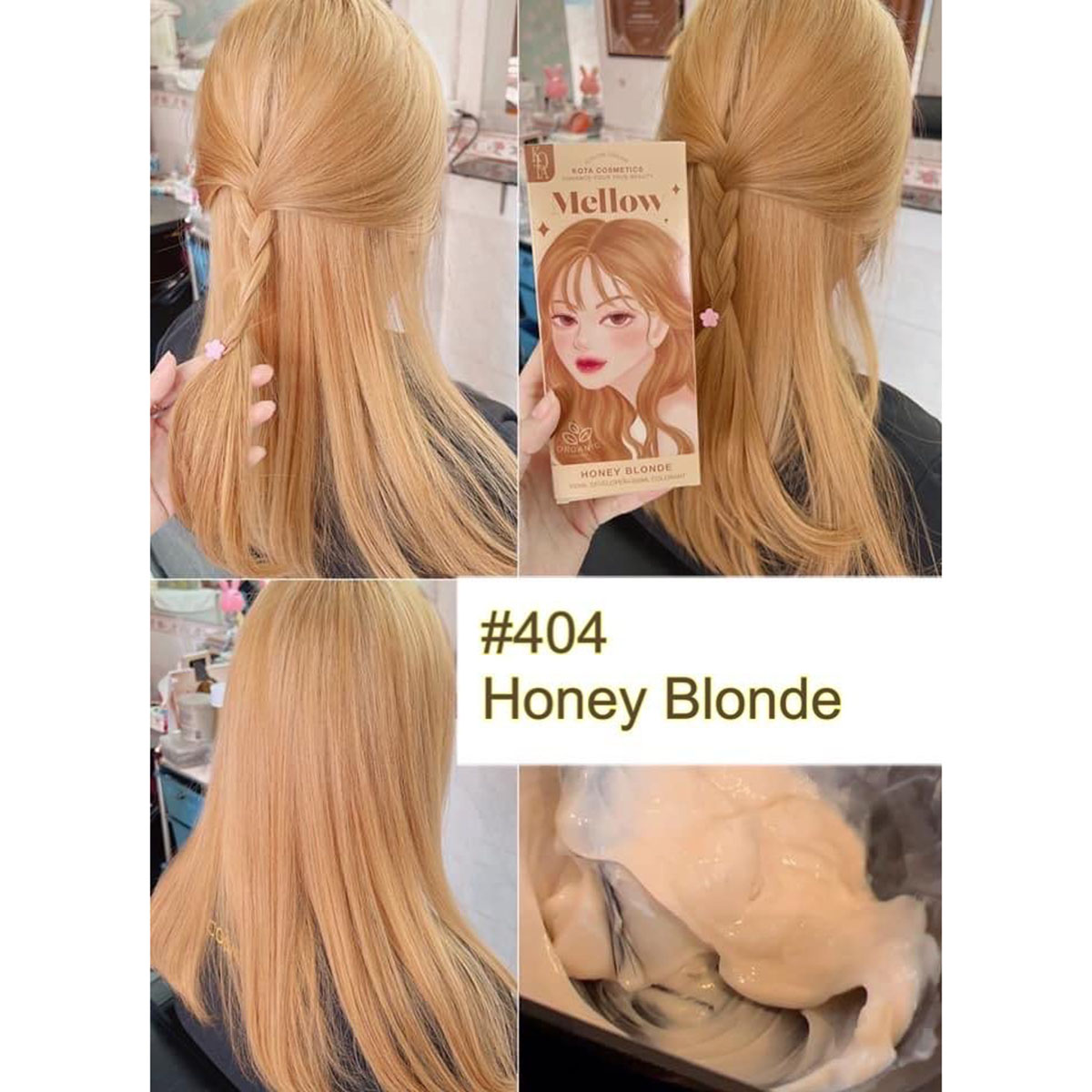 Kota Natural Mellow Permanent Hair Color Cream (Honey Blonde) - Image 2
