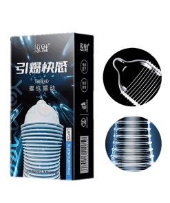 Yommee Explosive Pleasure Thread Creep Condom 10pcs