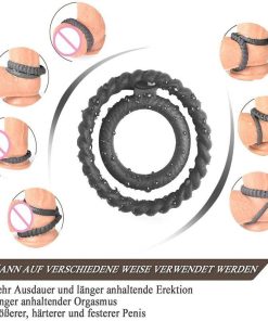 Alternative view of Penis Stronger Double Silicone Cock Ring For Men