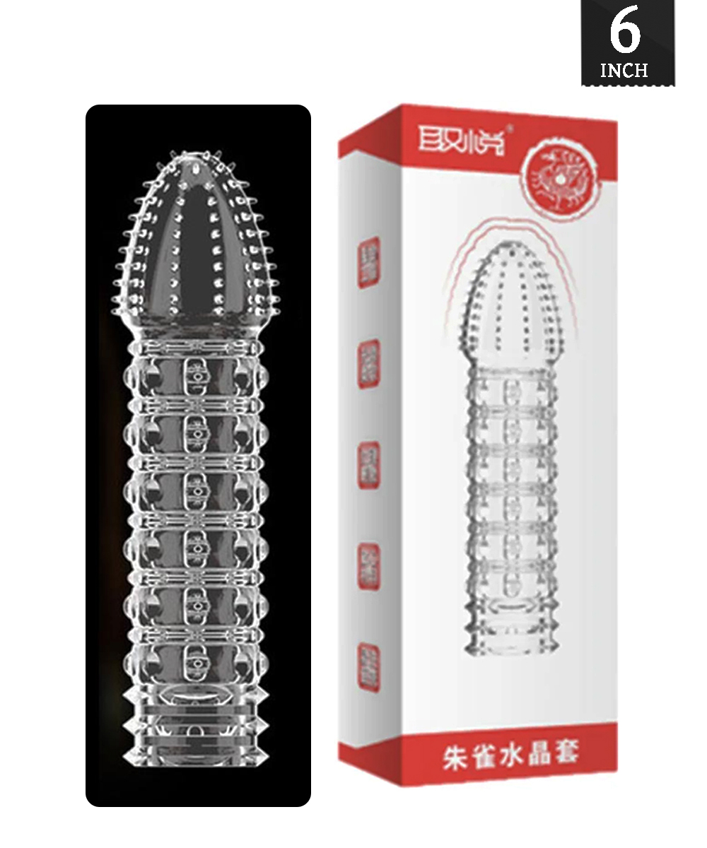 Funda Crystal Ball Dotted Mazic Condom 6 inch