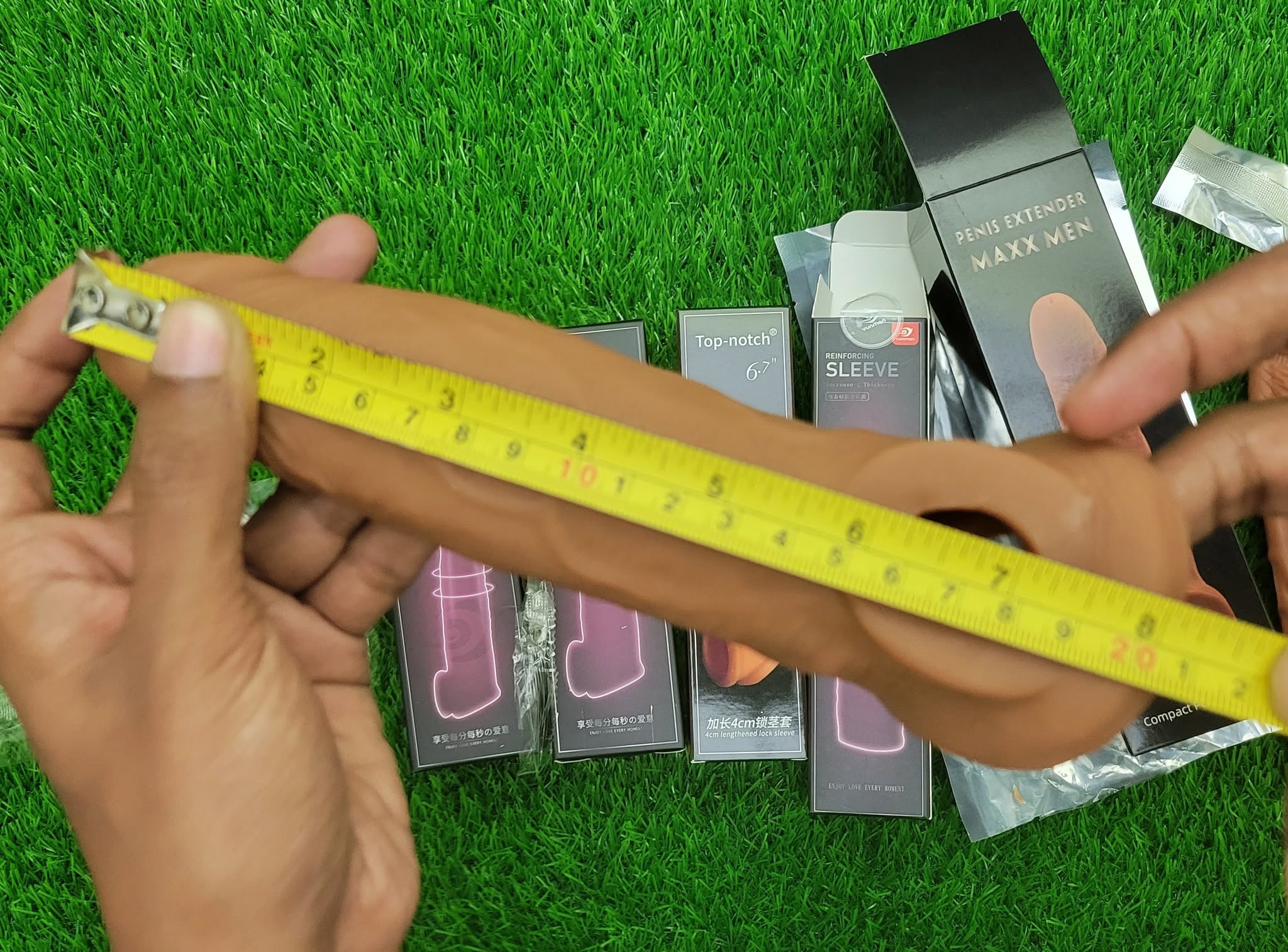 ₀̷₁̷Maxman Penis Extender Locked Type Jumboo Condom 8 inch - Image 3