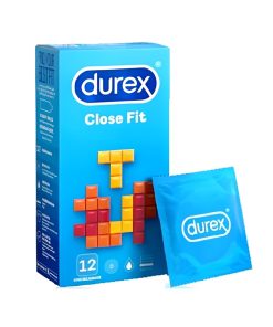 Durex Close Fit Slim Penis Condom For Men 12Pcs Packet
