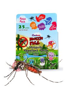 Meditots Mozzie Chemical free Mosquito Repellant Patch For Kids 25 pcs