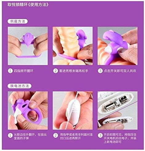 Dolphin Cat Tongue Vibrating Cock Ring For Men - Image 5