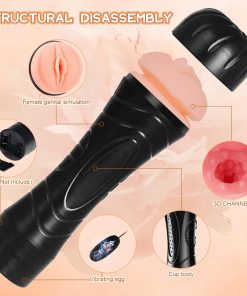 Alternative view of ₀̷₁̷Flashlight Pussy Type Vibration Masturbation Toy For Men