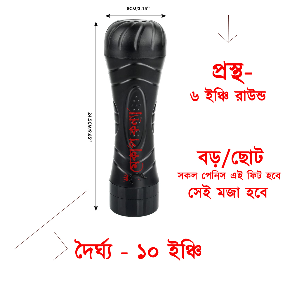₀̷₁̷ Bussy Flashlight Vibration Masturbation Cup For Men - Image 4