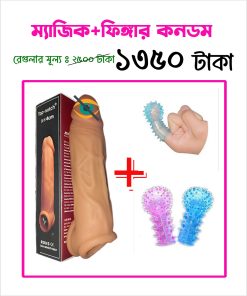 Top Notch Lock Magic Condom 6.7 inch + Finger Condom Combo