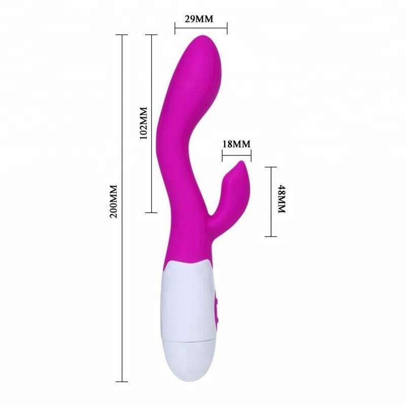 LiLi Rabbit Double Side Slim Type Stimulator Vibrator 8 inch - Image 2
