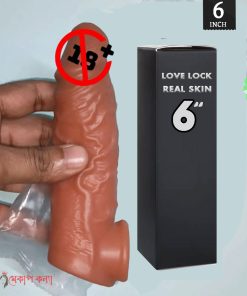 Love lock Real Skin Soft Silicone Condom 6 inch