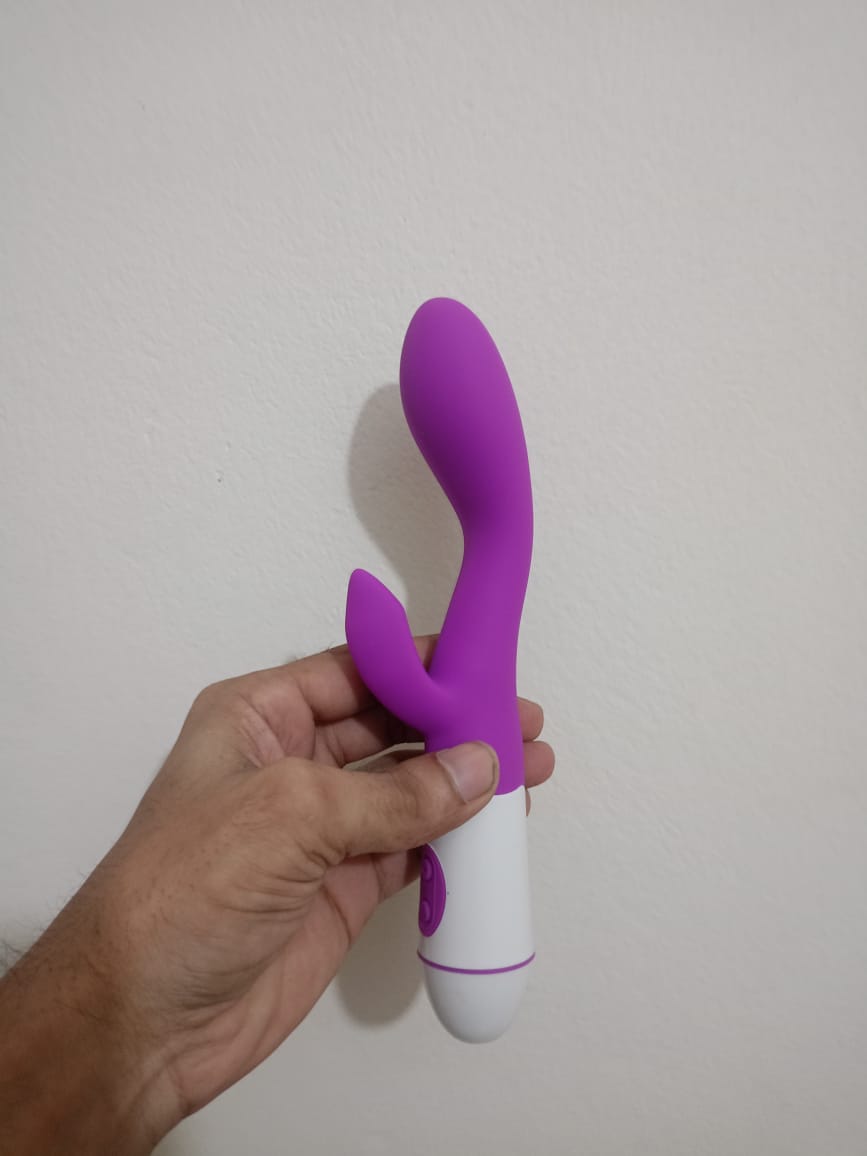 LiLi Rabbit Double Side Slim Type Stimulator Vibrator 8 inch - Image 5