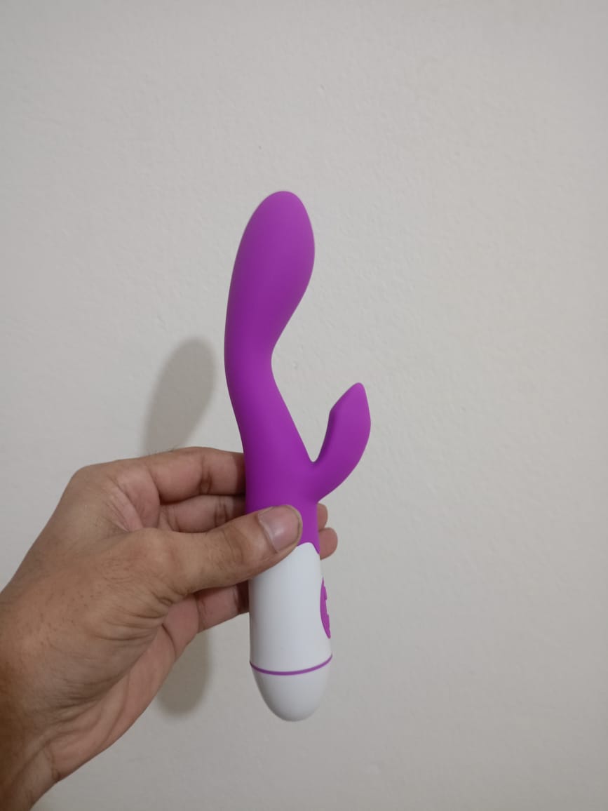 LiLi Rabbit Double Side Slim Type Stimulator Vibrator 8 inch - Image 4