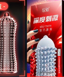 Alternative view of Wolf Tooth 3D Large Ball Dots Condom 10 pcs