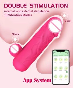 App Controlled Small Penis Shape Vibrating Dildo For Women