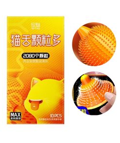 Yommee 2080 Dotted Cat Tongue Condom 10's Pack