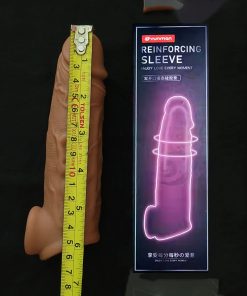 Alternative view of Reinforcing Sleeve Tropical Silicone Condom 6 inch