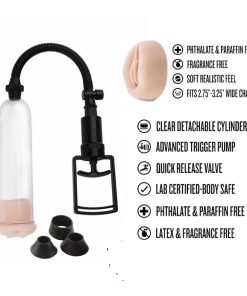 Alternative view of Penis Pump With Real Pussy For Men (Free Gel)