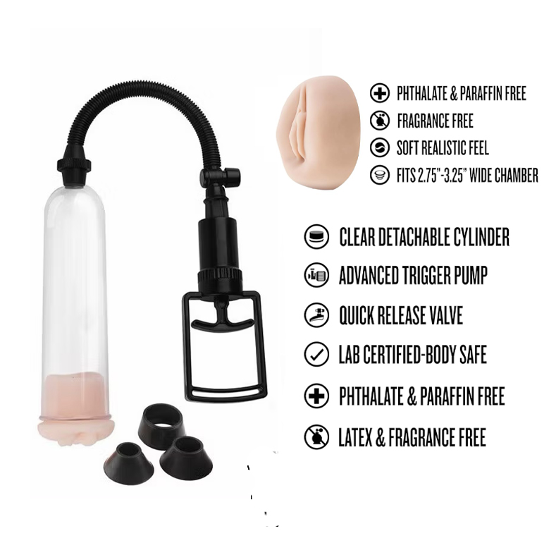 Penis Pump With Real Pussy For Men (Free Gel) - Image 2