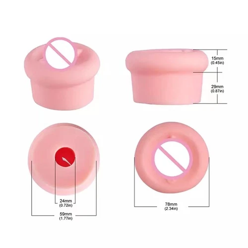 Penis Pump With Real Pussy For Men (Free Gel) - Image 3