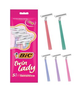 Bic Twin Lady Smooth Shave Razor For Women 5 pcs