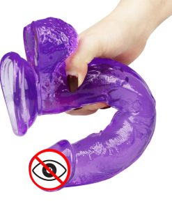 Alternative view of Extreme Fun Realistic Jumboo Dildo 9 inch (Purple)