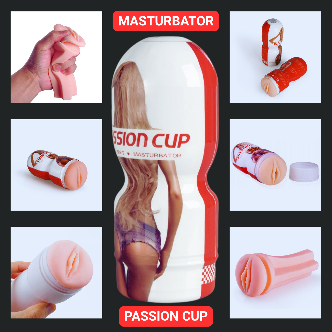 ₀̷₁̷ Passion Vagina Model Male Masturbator Cup For Men - Image 2