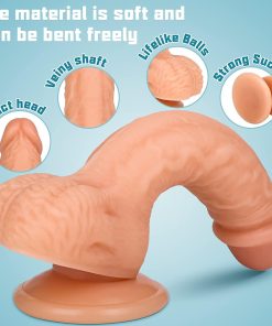 Alternative view of ₀̷₁̷ Hyper Realistic Female Dildo With Suction 8 inch