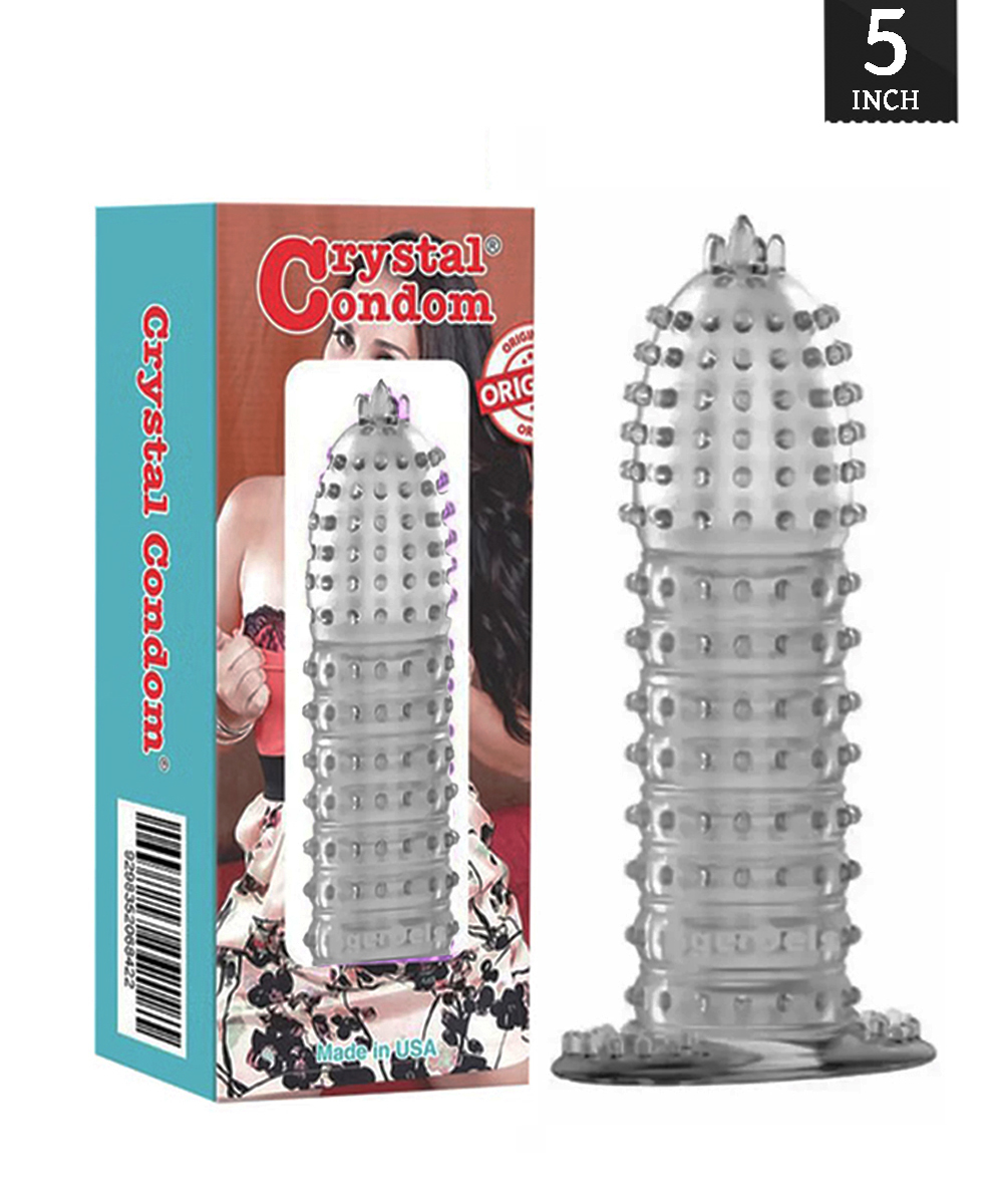 Crystal Soft Dotted Condom 5 inch