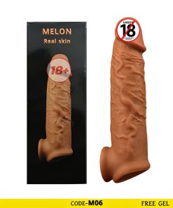 ₀̷₁̷MELON Real Skin Liquid Silicone Condom 6 inch