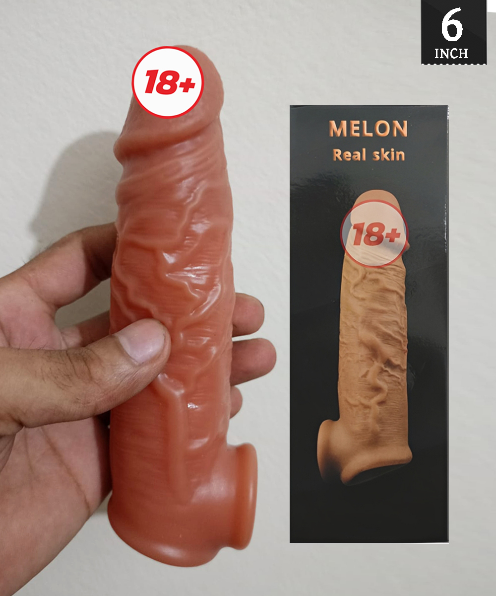 ₀̷₁̷MELON Real Skin Dragon Condom 6 inch - Image 4