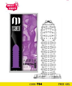 LELOₘₒ₁ Crystal Studded Penis Sleeve Condom 5 inch