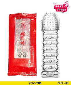 LELOₘ₀₃ Crystal Sleeve Ball Texture Condom 5 inch