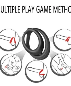 Alternative view of Double Pleasure Delay Stronger Ring 1 pcs