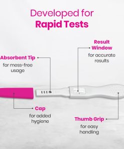Alternative view of Human Chorionic HCG Safe Pregnancy Testing 1 Strip