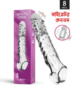 ₀̷₁̷ WOLFS Cryastal Sleve Vribetor Condom 8 inch