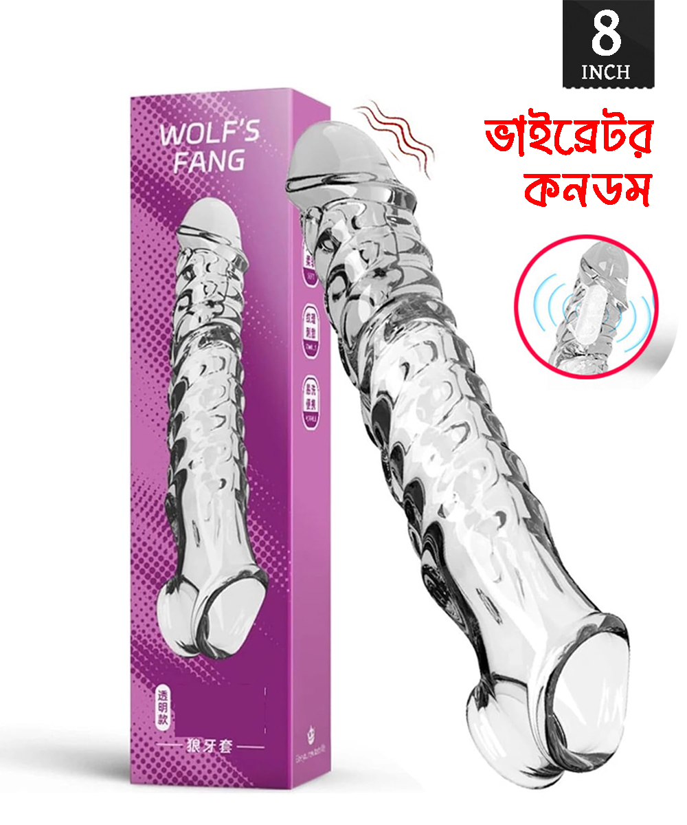 ₀̷₁̷ WOLFS Cryastal Sleve Vribetor Condom 8 inch