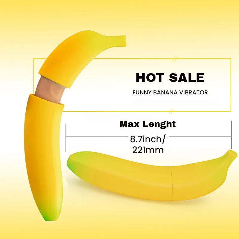 Moylan Banana Vibrator G-Spot Silicone Dildo For Women - Image 5