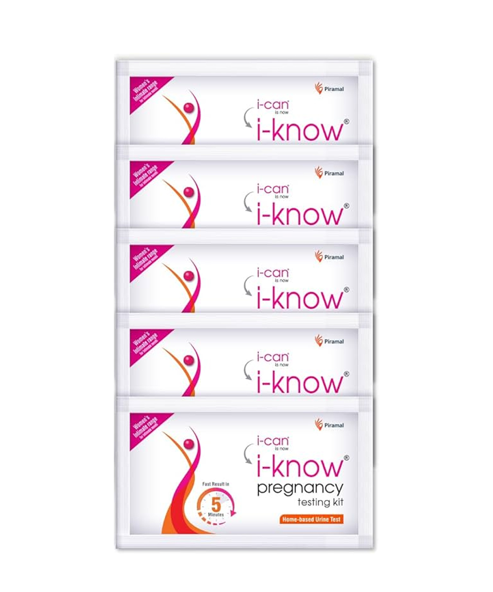 i-Know One Step Pregnancy Testing Kit 5 Pack Combo